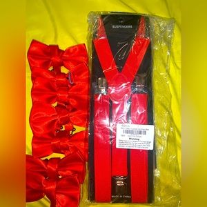 Red Suspenders and Bow ties